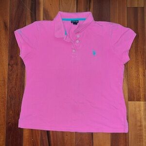 Pink U.S. Polo Assn. shirt (size XL)